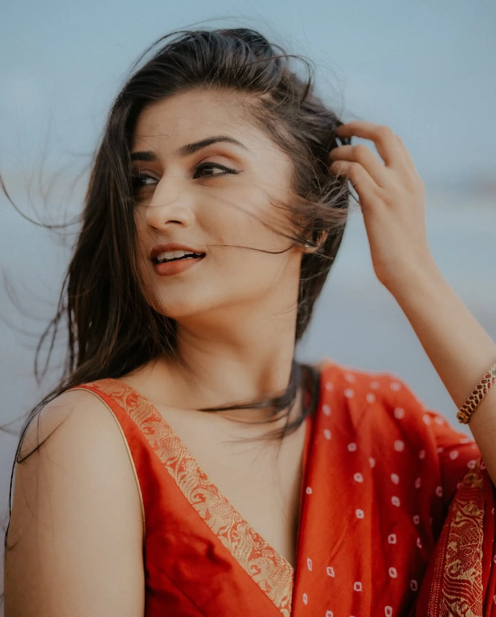 Rasika Wakharkar on a Beach