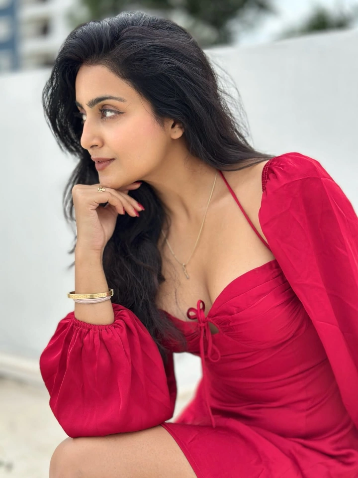 Avantika Mishra's Red Dress Image