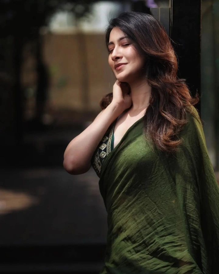 Nakshatra Medhekar in Hot Saree Image