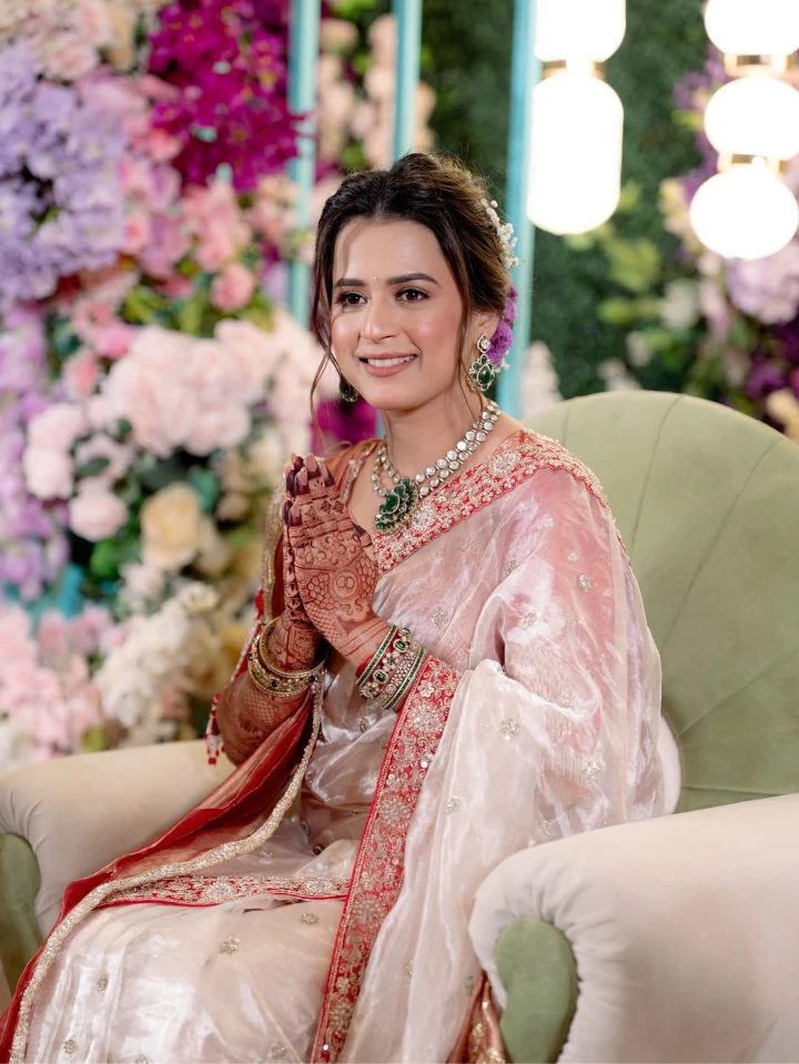 Prajakta Gaikwad at a Wedding Ceremony