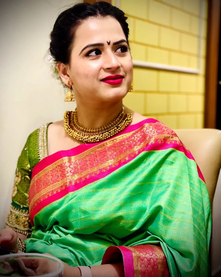 Prajakta Gaikwad in Hot Saree Image