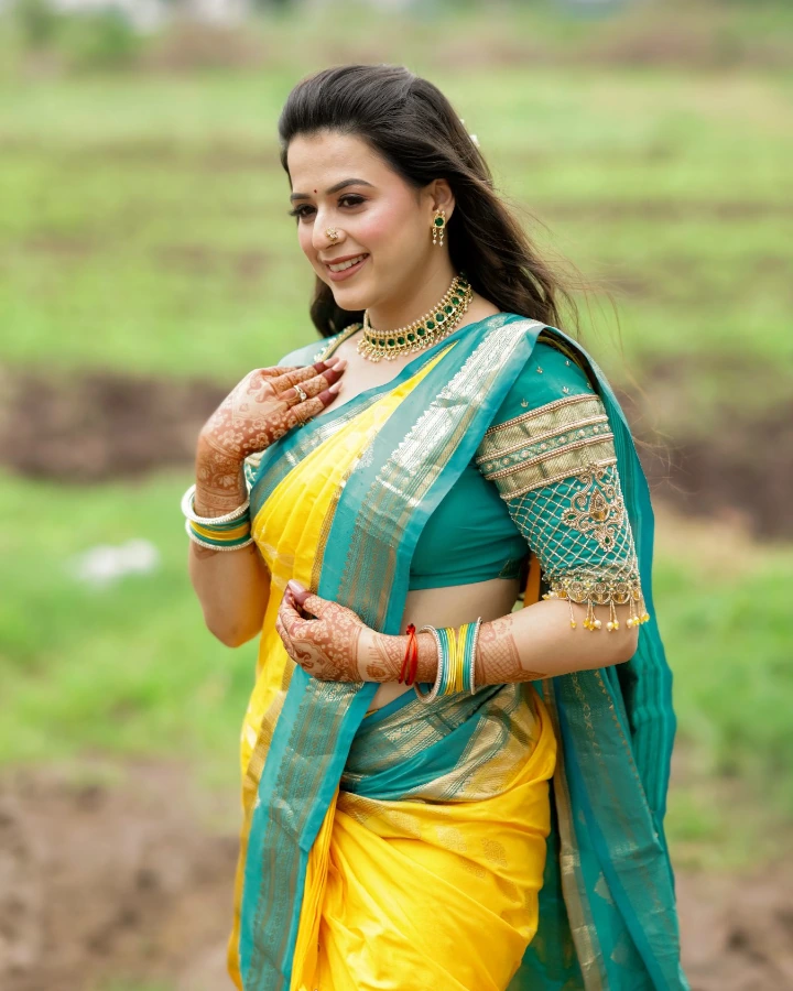 Prajakta Gaikwad in Indian Traditional Saree