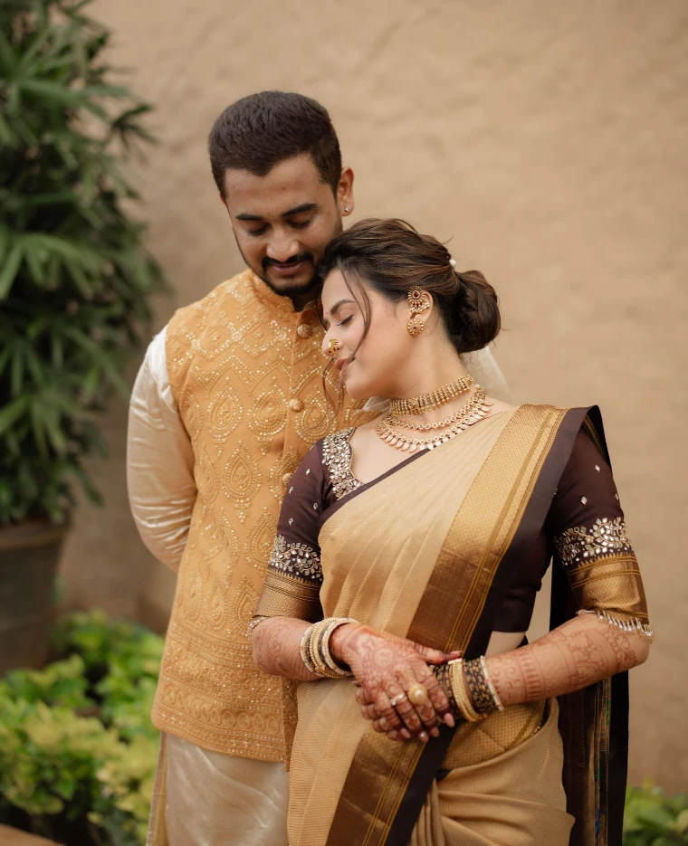 Prajakta Gaikwad's Hairstyle during her Marriage