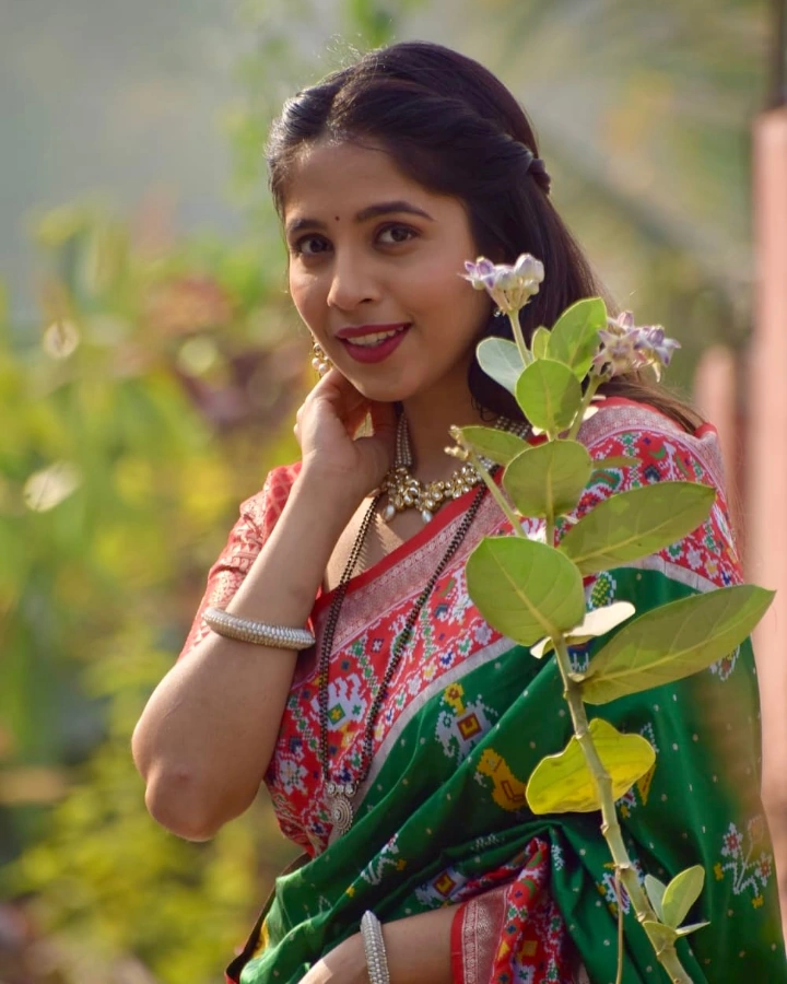 Sanika Kashikar Visiting a Local Garden
