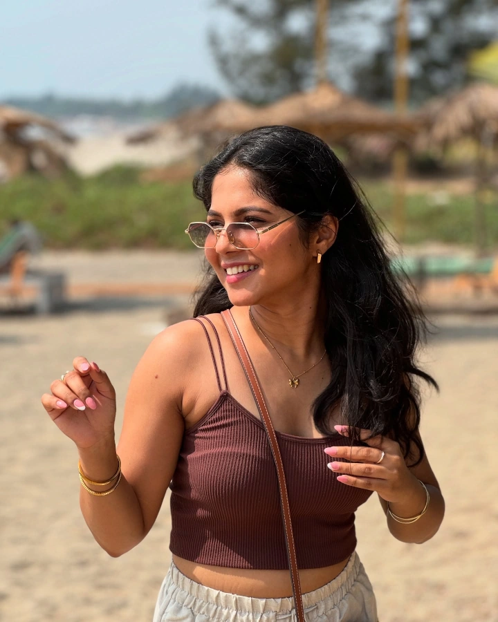 Vijaya Babar Having Fun on Beach