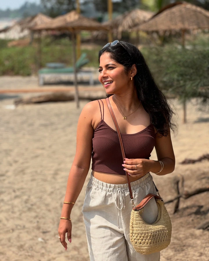 Vijaya Babar Relaxing on Beach