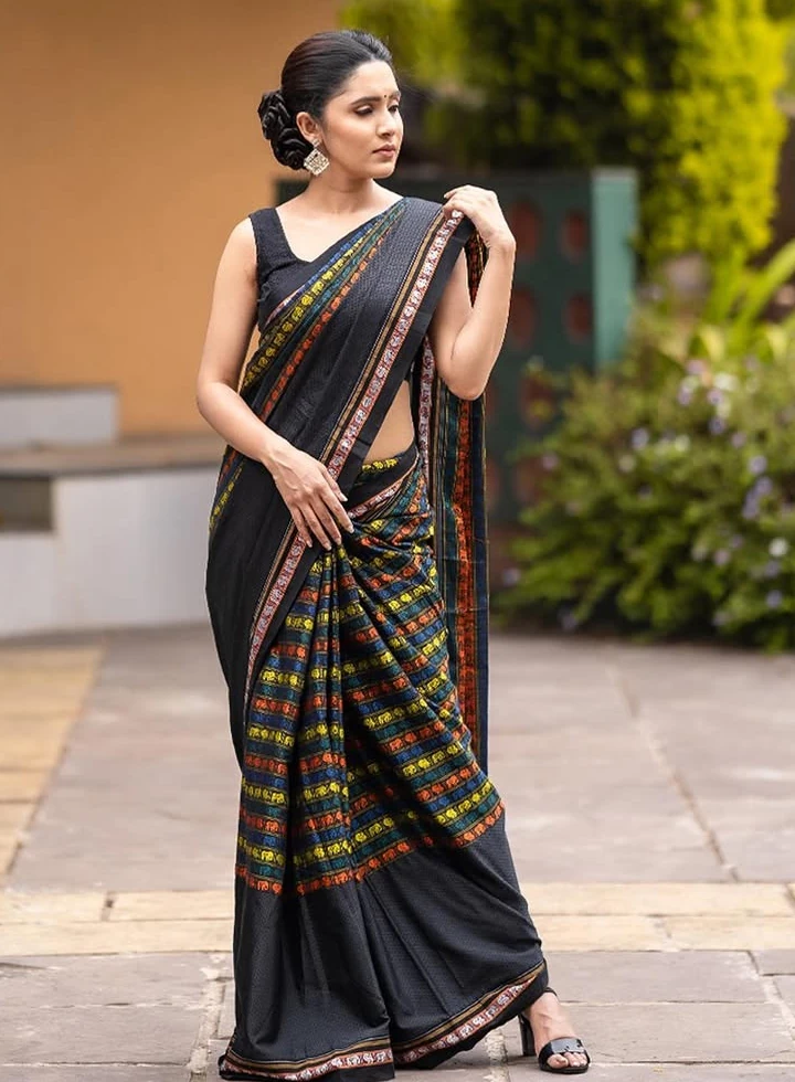 Anushka Sarkate in Hot Saree Image