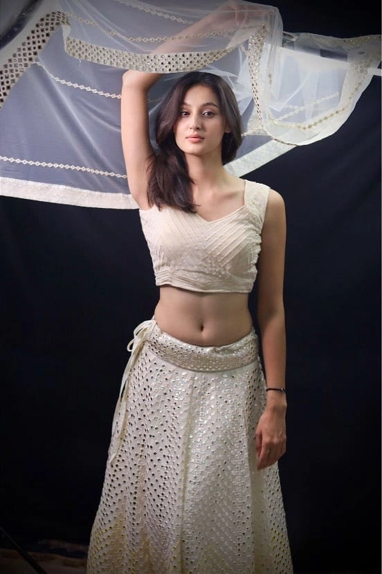 Samridhi Puri's Lovely White Dress