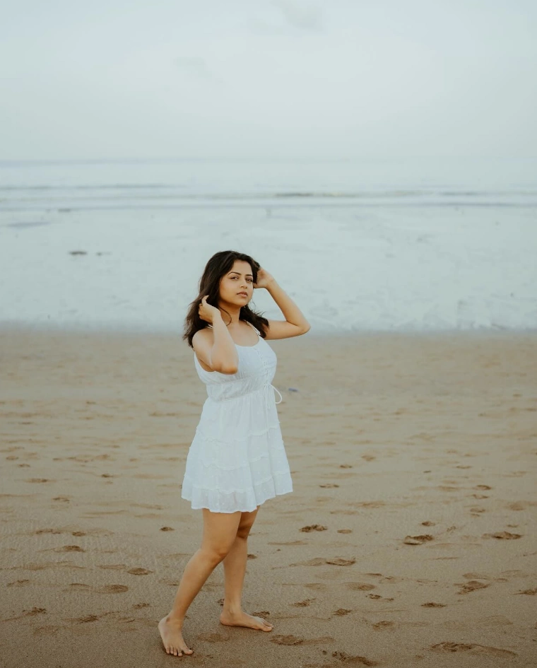 Tanvi Mundle Relaxing on Beach