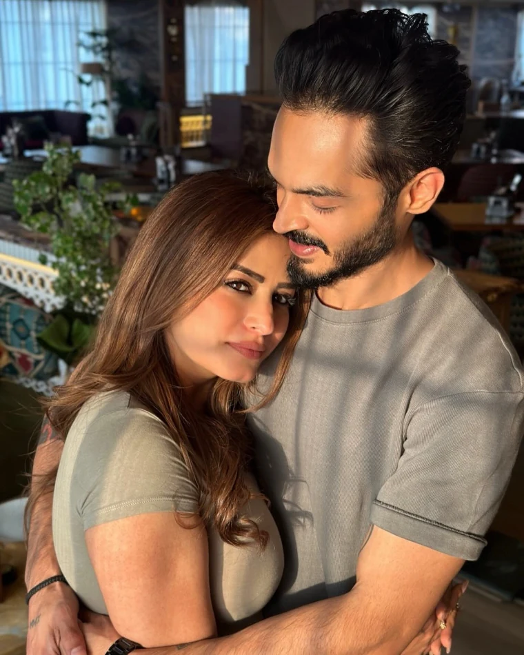 Bhumika Gurung and her Husband