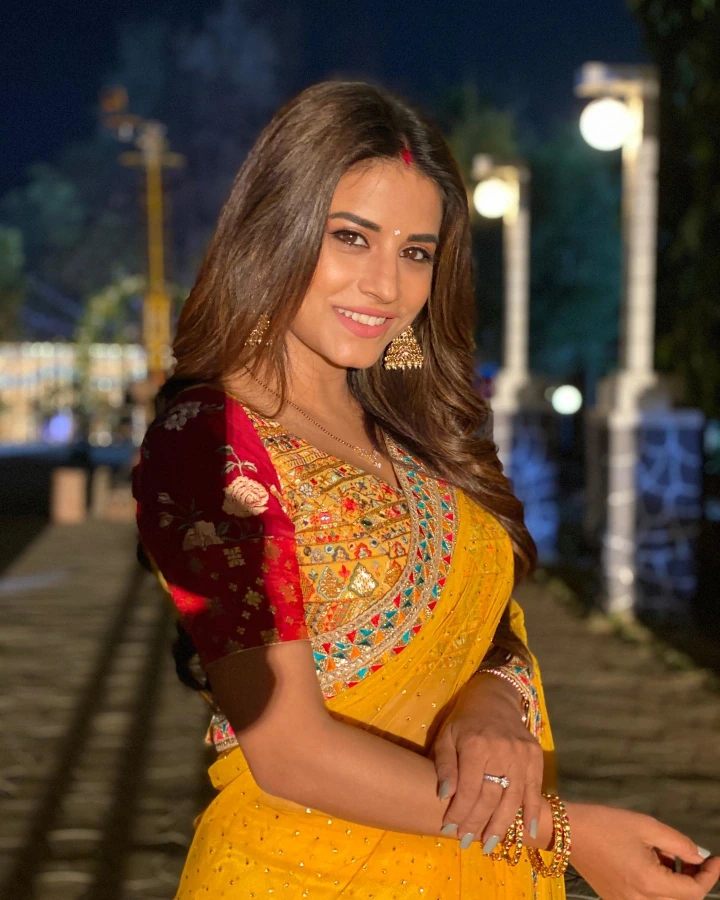 Bhumika Gurung in Hot Saree Image
