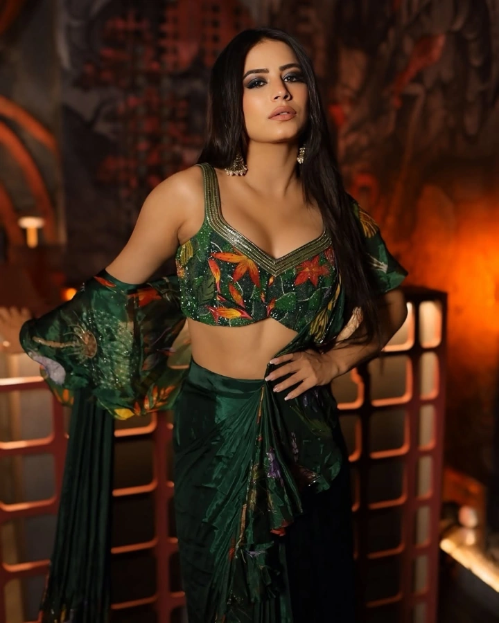 Bhumika Gurung in a Hot Indian Traditional Dress Ever
