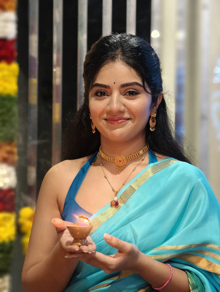 Megha Shetty Celebrating Diwali
