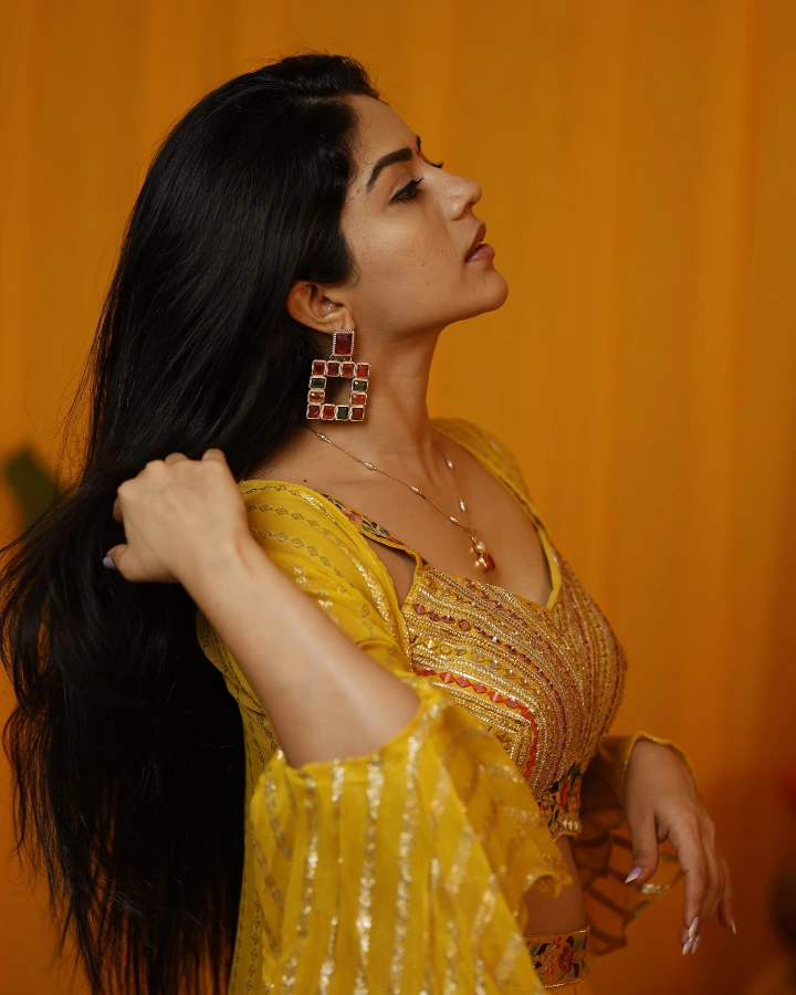 Megha Shetty in a Hot Indian Traditional Dress Ever