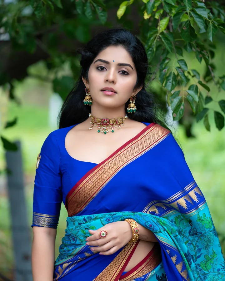 Megha Shetty looking Cute in Saree