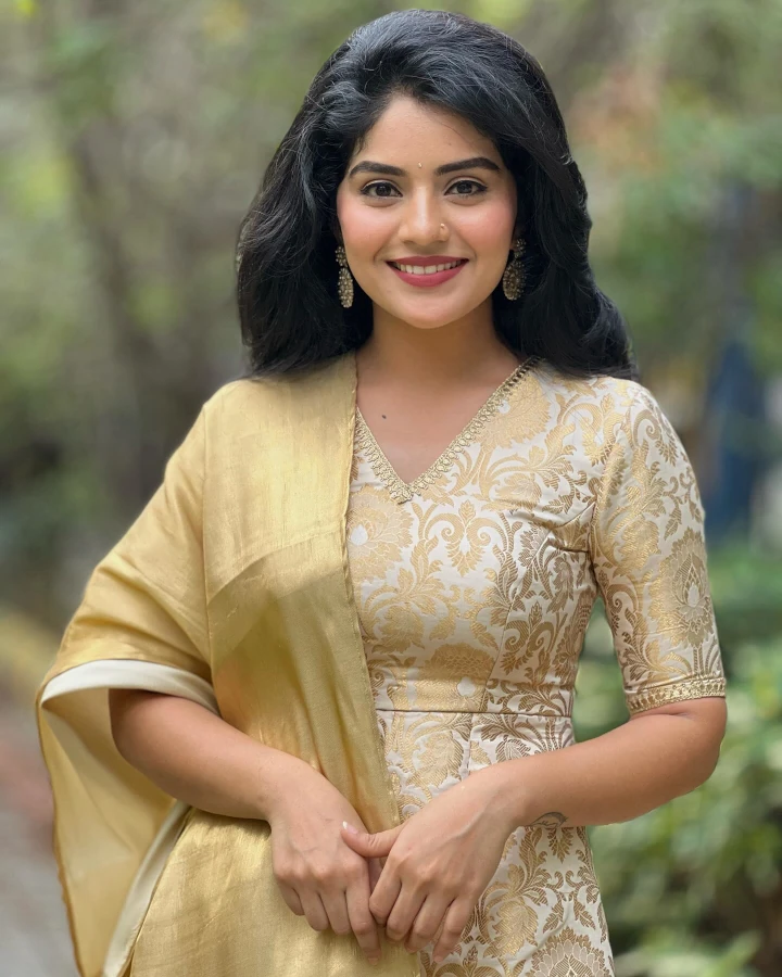 Megha Shetty looking beautiful in Salwar Kameez