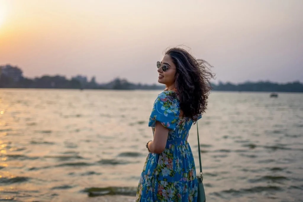 Vidula Chougule in a Beautiful One Piece Dress