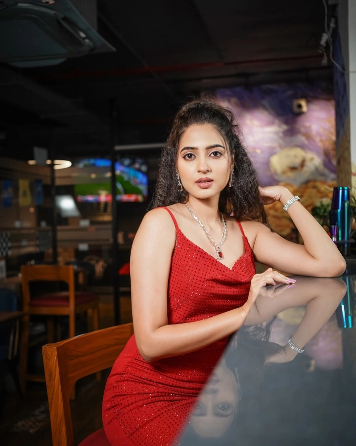 Vidula Chougule's Red Dress Image