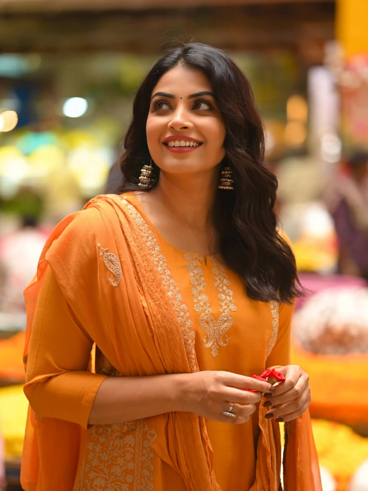 Kavya Shetty looking Cute in Salwar Kameez