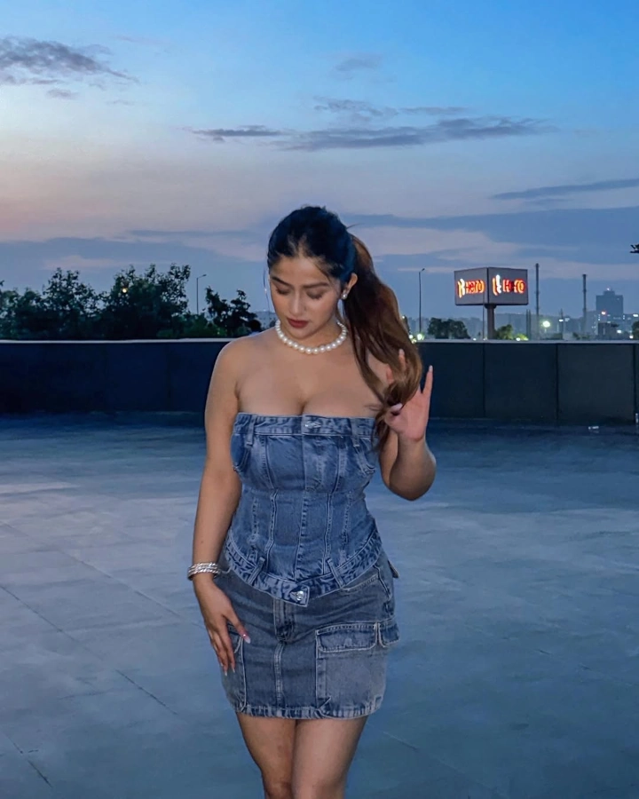 Navya Tiwari Relaxing on a Terrace