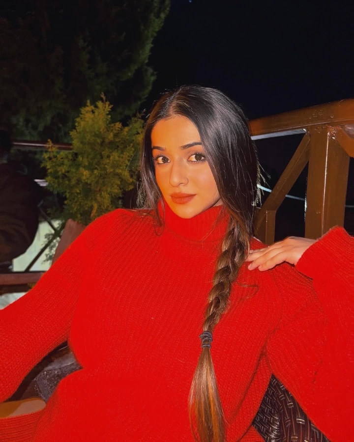 Navya Tiwari's Red Dress Image