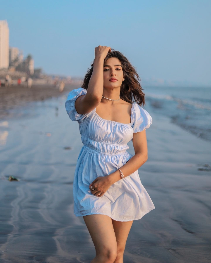 Neha Khan Having Fun on Beach