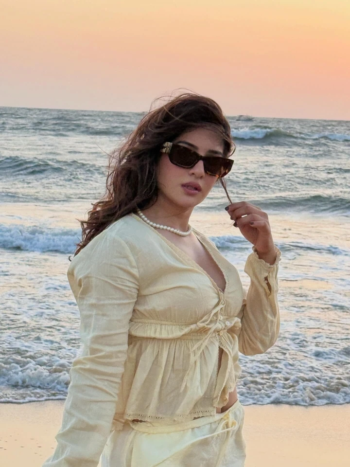 Neha Khan Roaming on Beach