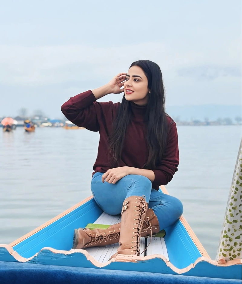 Priyanka Sharma Taking a Ride in Boat