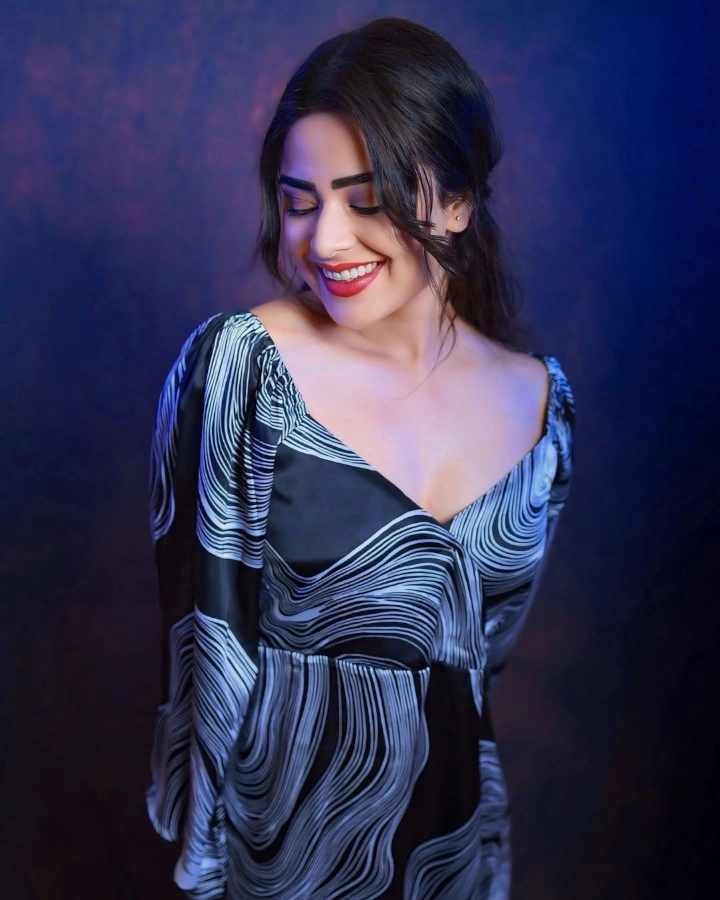 Priyanka Sharma in Lovely Blue Dress