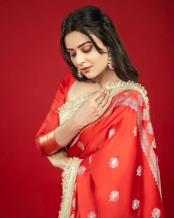 Priyanka Sharma's Designer Blouse and Saree