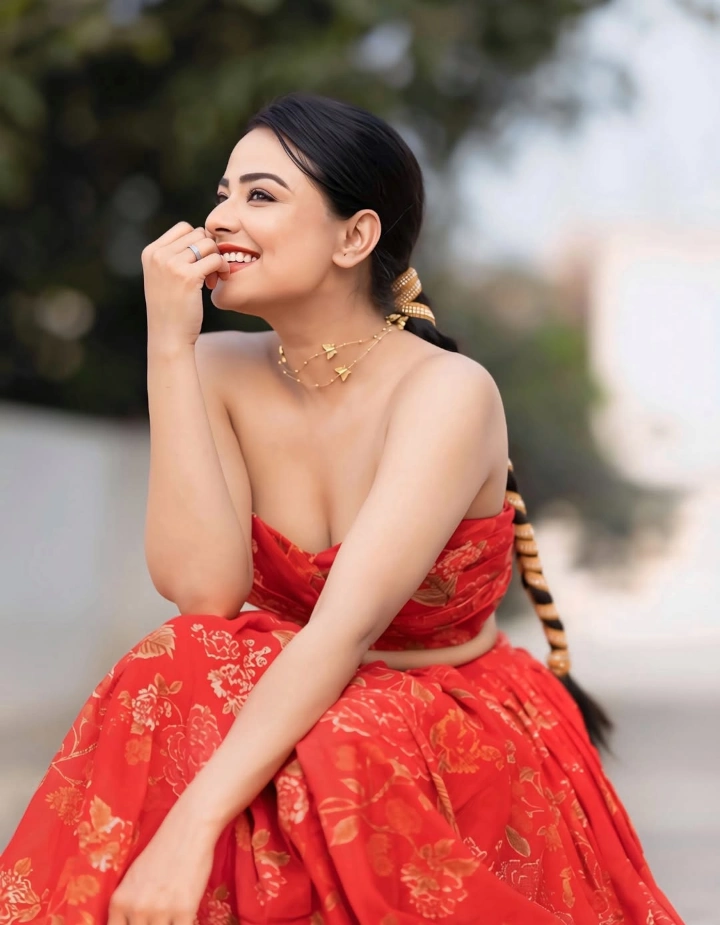 Priyanka Sharma's Red Dress Image