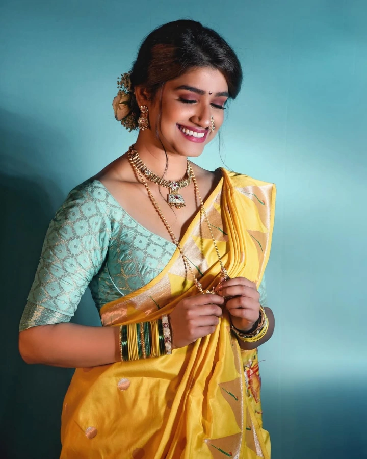Rasika Sunil looking Cute in Saree