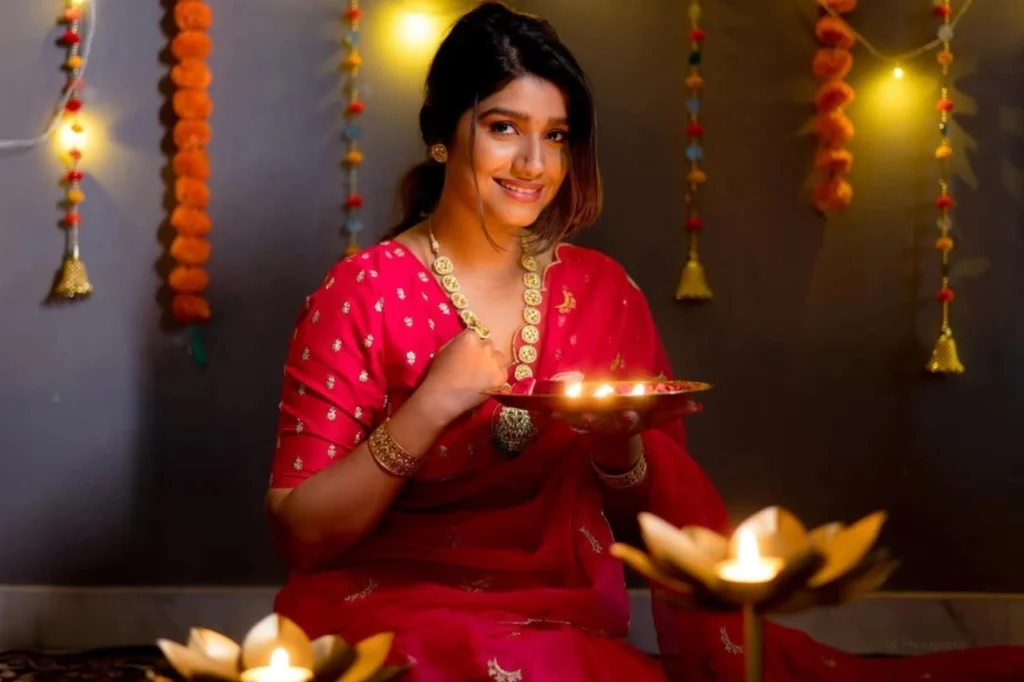 Rasika Sunil's Diwali Celebration Images