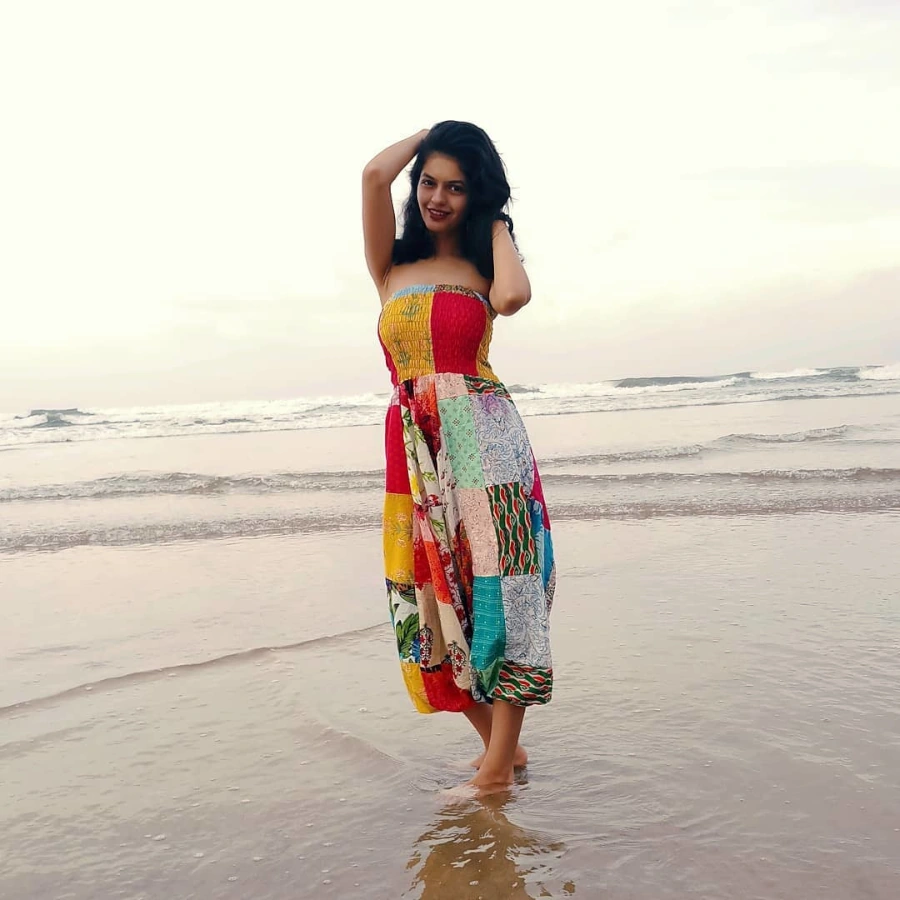 Roomani Khare Relaxing on Beach