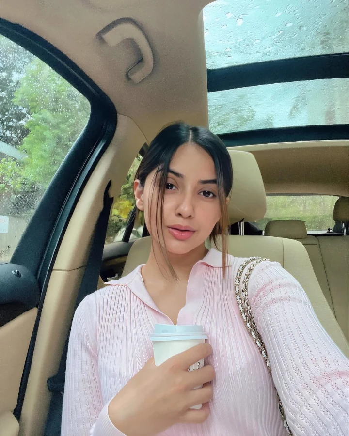 Kashmira Pardeshi Travelling in a Car