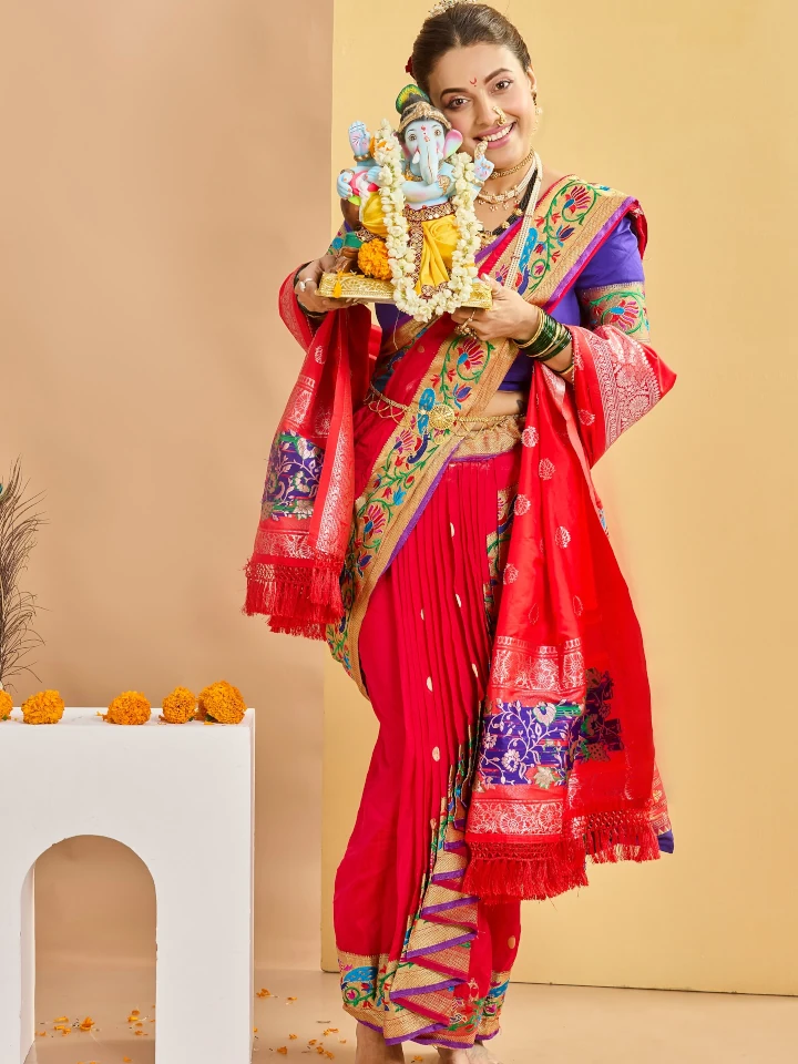 Pamela Mondal in Indian Traditional Saree