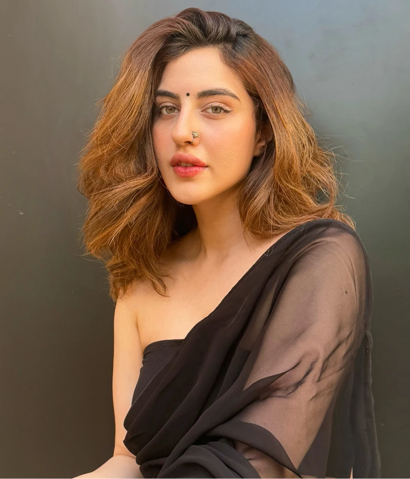 Samreen Kaur's Lovely Black Saree