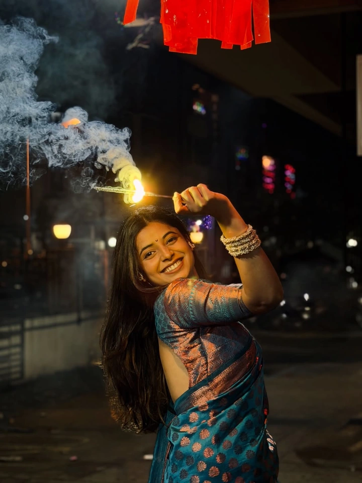 Jui Gogri Celebrating Diwali