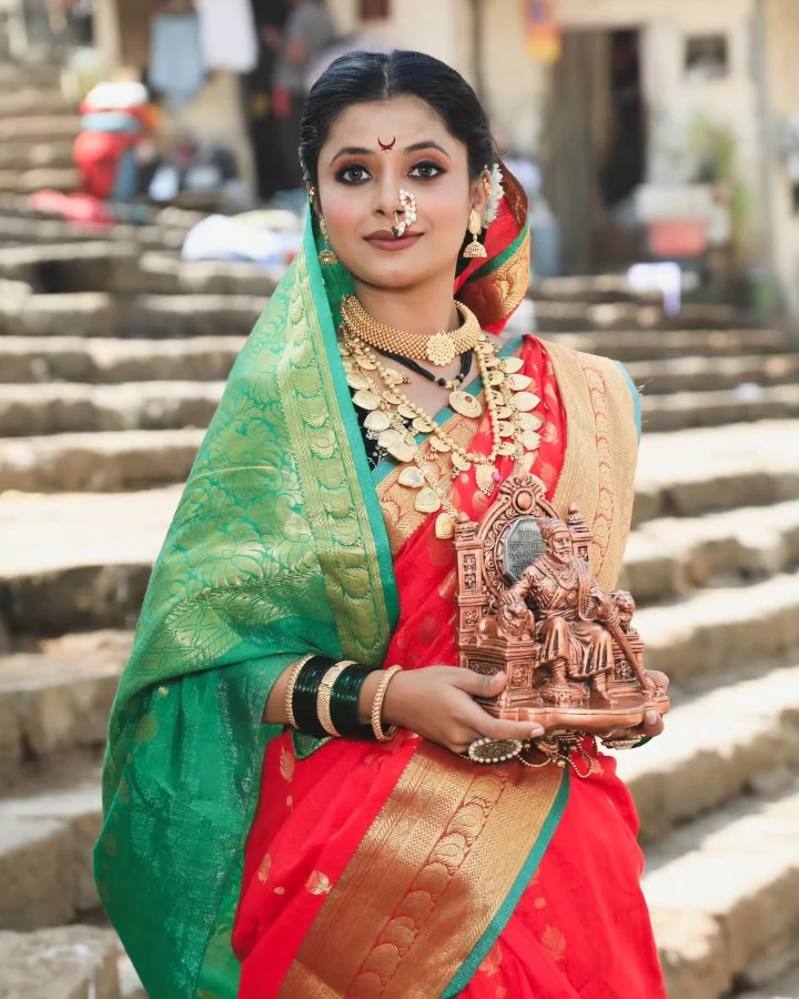 Jui Gogri Celebrating Shiv Jayanti in Mumbai