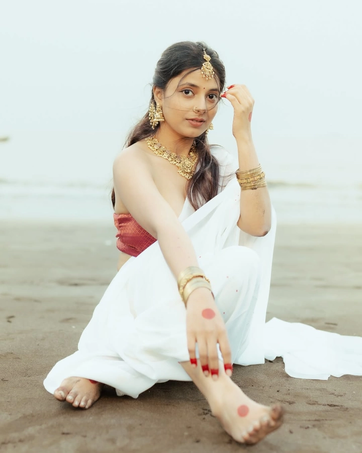 Jui Gogri Having Fun on Beach